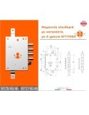 Mechanical lock CIPIERRE with trap - 90128/60/AB