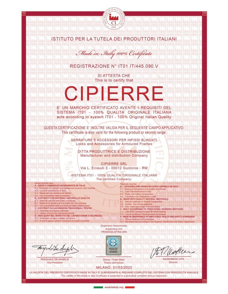 100% Made In Italy