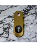 Double decorative escutcheons for handle and european profile cylinder
