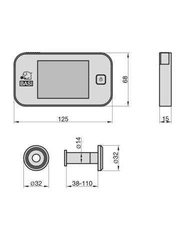 Digital door viewer with camera