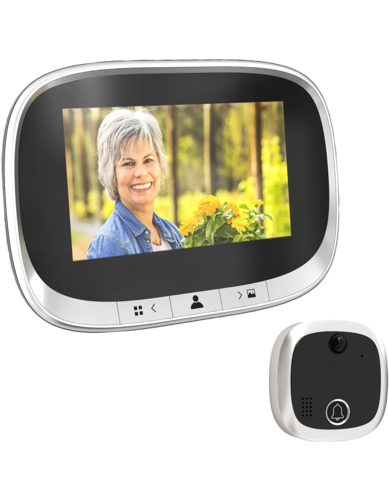 Digital door viewer with video recorder