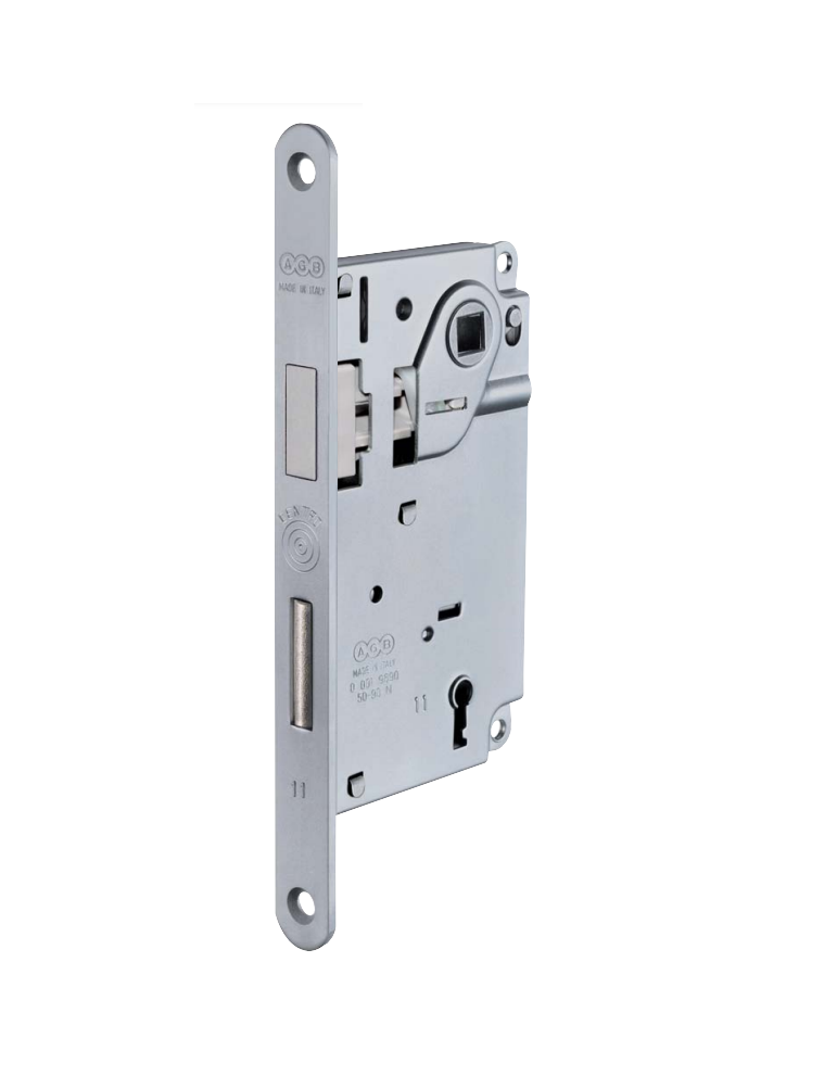 Lock CENTRO for internal door with oval forend - AGB