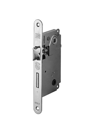 Lock CENTRO for WC door with oval forend - AGB