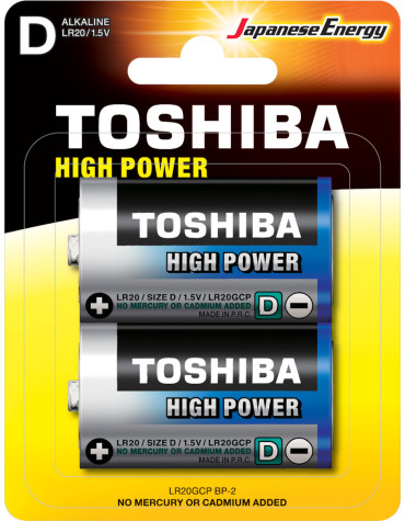 TOSHIBA Alcaline batteries LR20 1.5V