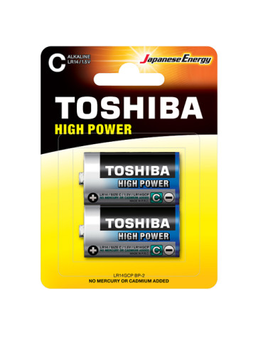 TOSHIBA Alcaline batteries LR14 1.5V