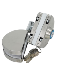Additional lock for glass door