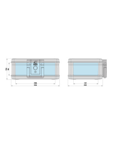 Fire and waterproof document box - Small